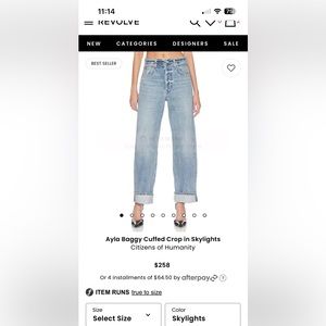 Citizens of humanity Ayla jeans